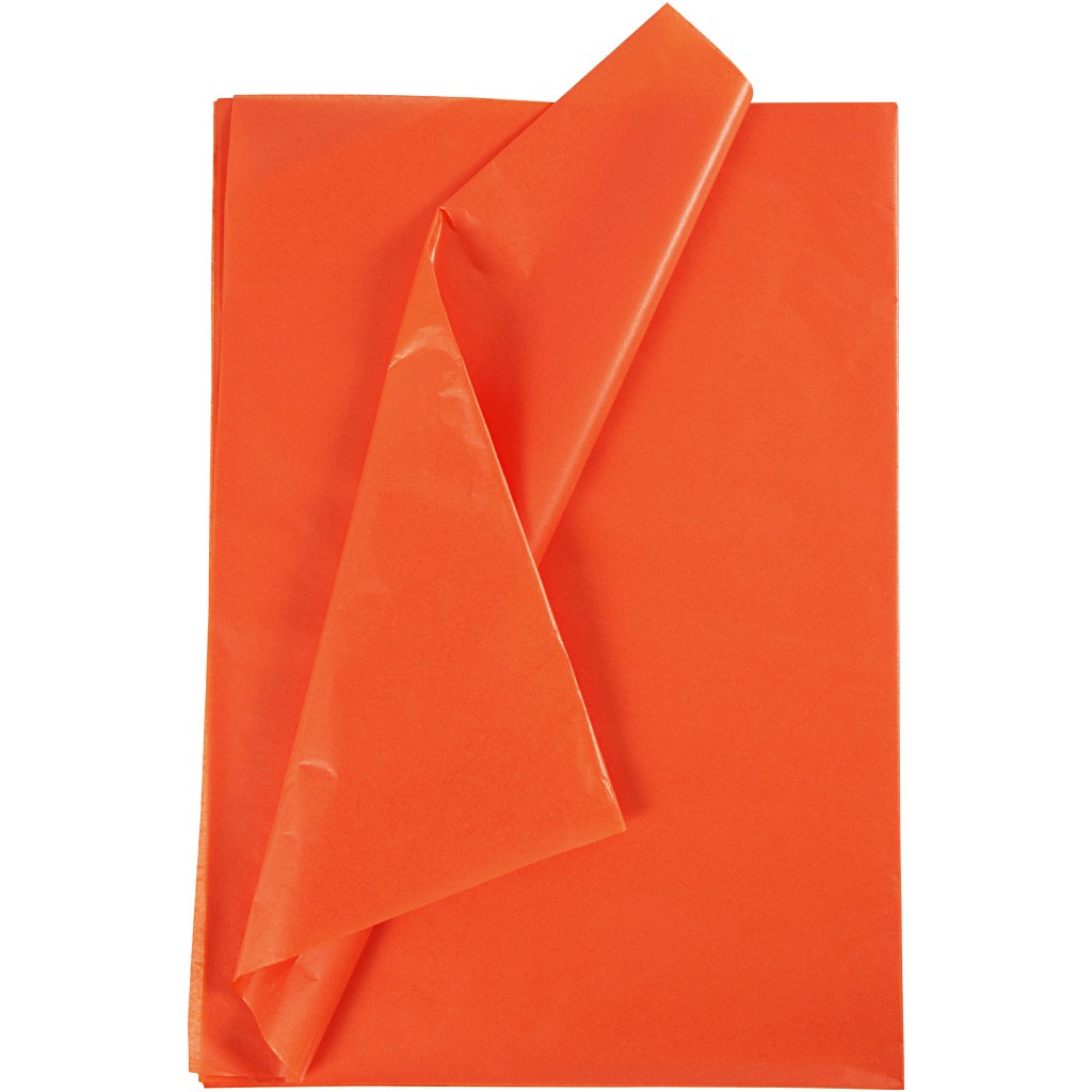 orange silkepapir
