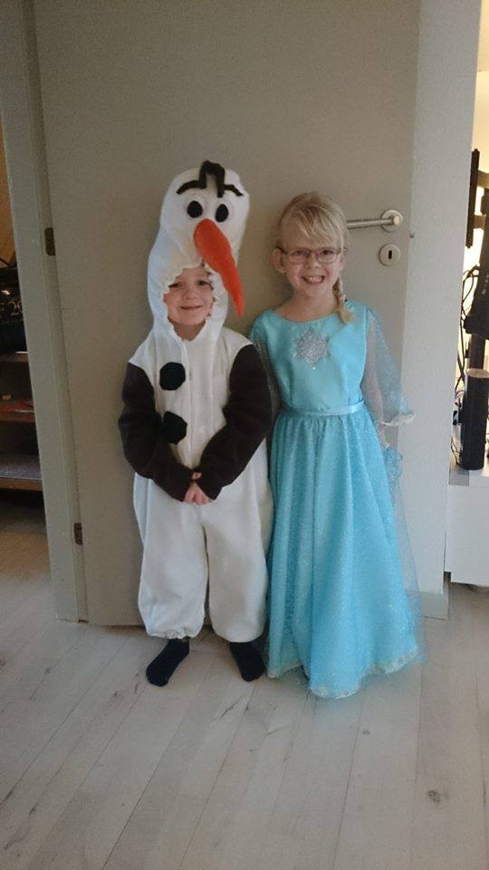 børn kostume eventyr elsa olaf