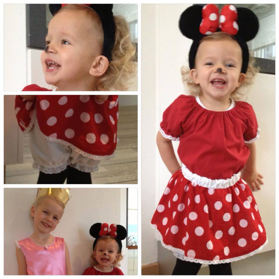 børn kostume eventyr minnie mouse