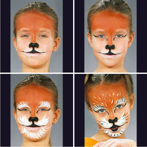 Guide til ansigtsmaling løve
