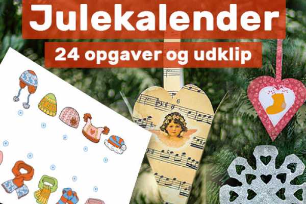 bruger Øl Ingen måde Gratis julekalender med 24 opgaver og juleklip | Kreativ med ungerne