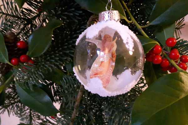 Julekugle, christmas ornament, salt, glansbillede, 