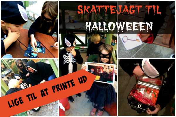 Print-selv skattejagt til halloween