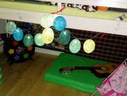 vandballoner, lyskæde, lights, garn