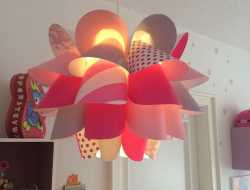 lampe, lampeskærm, børneværelset, kreativ med ungerne, kreative ideer