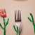 Gaffel, fork, tulipan, tulips