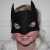 batmanmaske i filt med skabelon til at printe ud