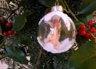 Julekugle, christmas ornament, salt, glansbillede, 