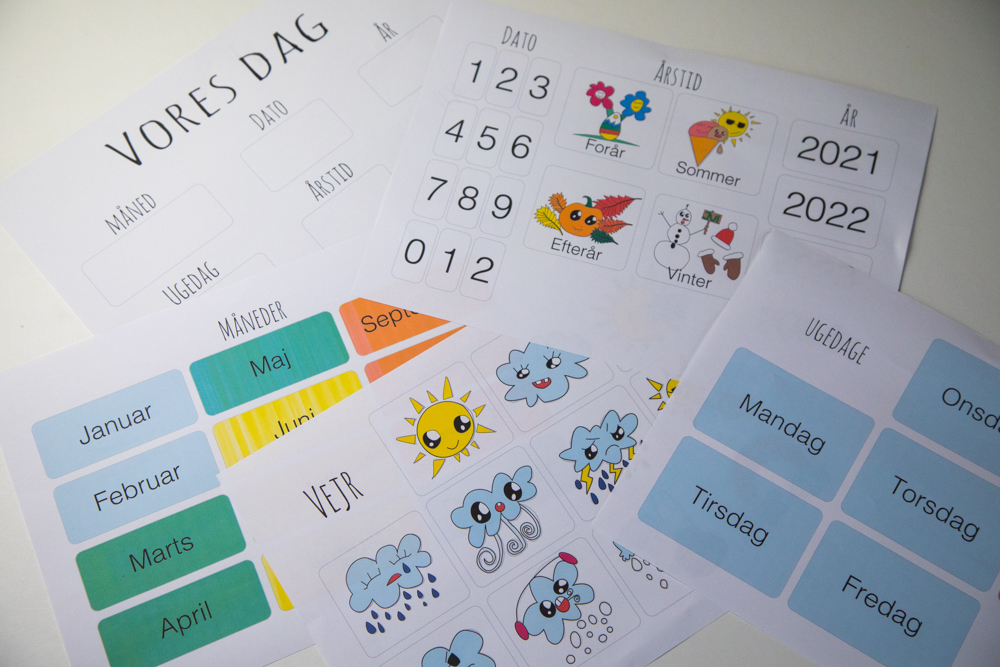 kalender, ugekalender, kreative idéer til børn